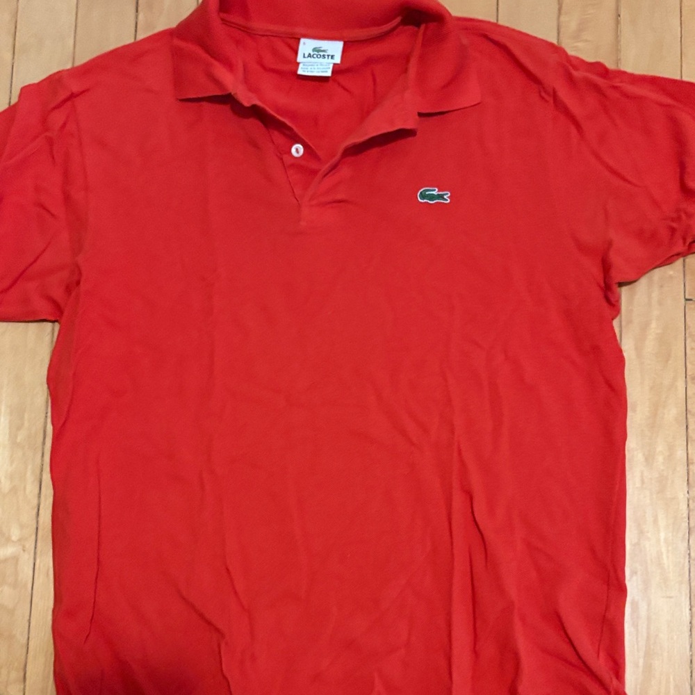 Lacoste Men's Red Polo Shirt
